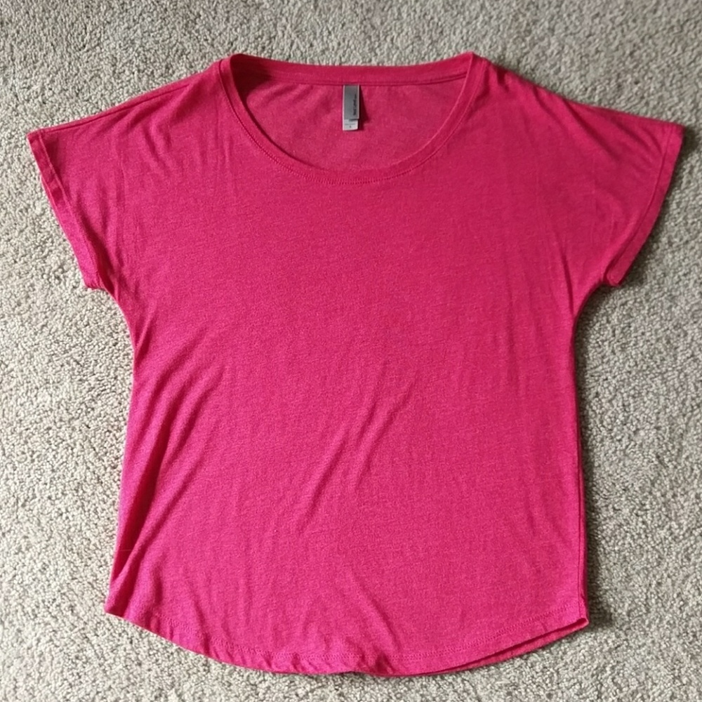 Pink dolman sleeve t-shirt